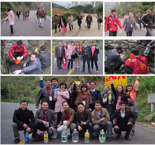 學員積極參與梧桐山打水