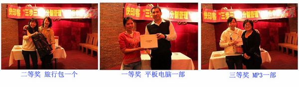 抽獎(jiǎng)前三名